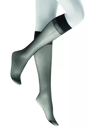 KUNERT | Kniestrümpfe "Mystique 20" (Cachemira) | schwarz